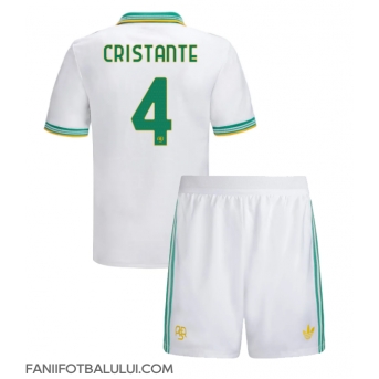 AS Roma Bryan Cristante #4 Echipament de Fotbal Replică 2025-26 Copii Treilea (+ Șorturi)